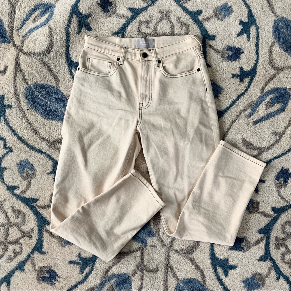 Everlane cheeky jean contrast stitch